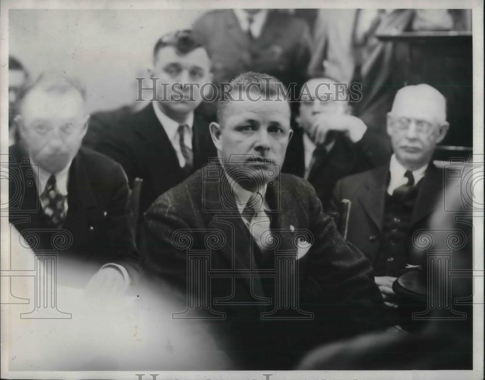 1929 Press Photo Phillip Johnson witness at Fairchild trial on liquor charges - Historic Images