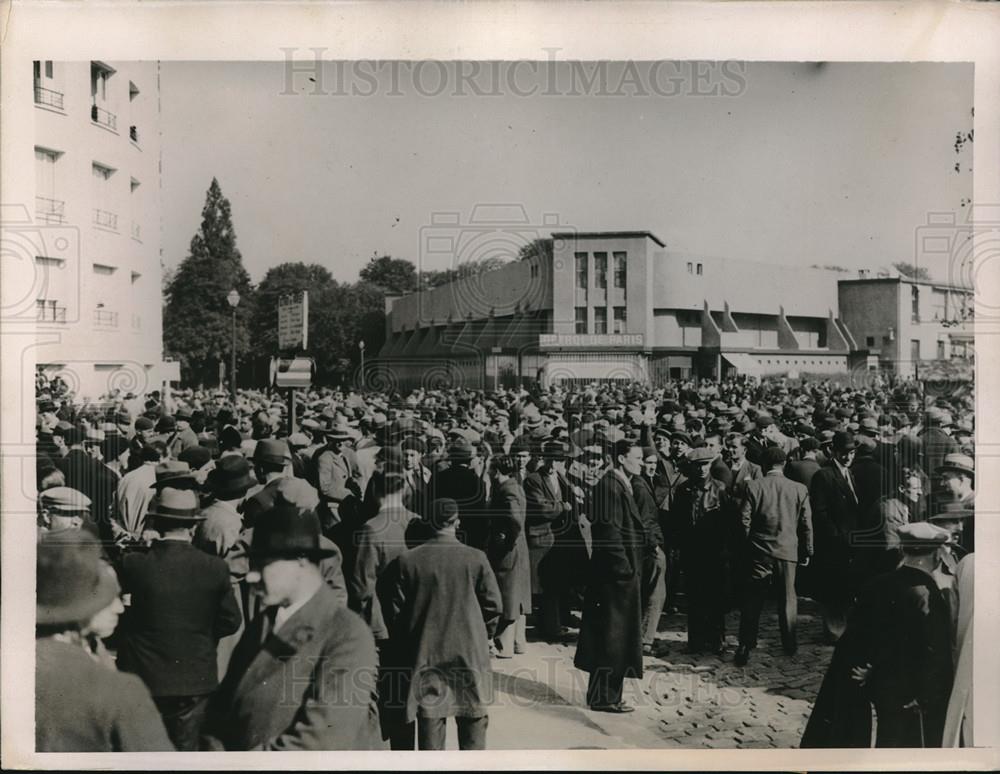 1936 Press Photo Communist demonstration in Paris, France - Historic Images