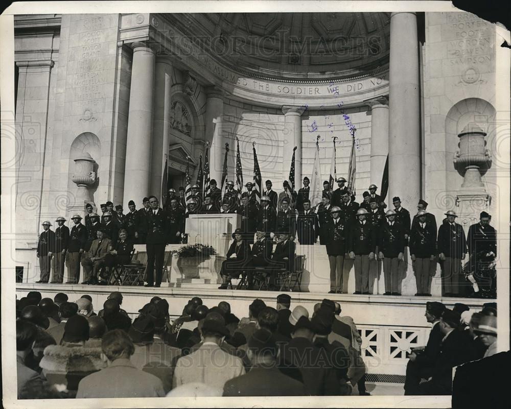 1931 Press Photo NY American Legion at Tomb of Unknoewn Soldier at Arlington - Historic Images