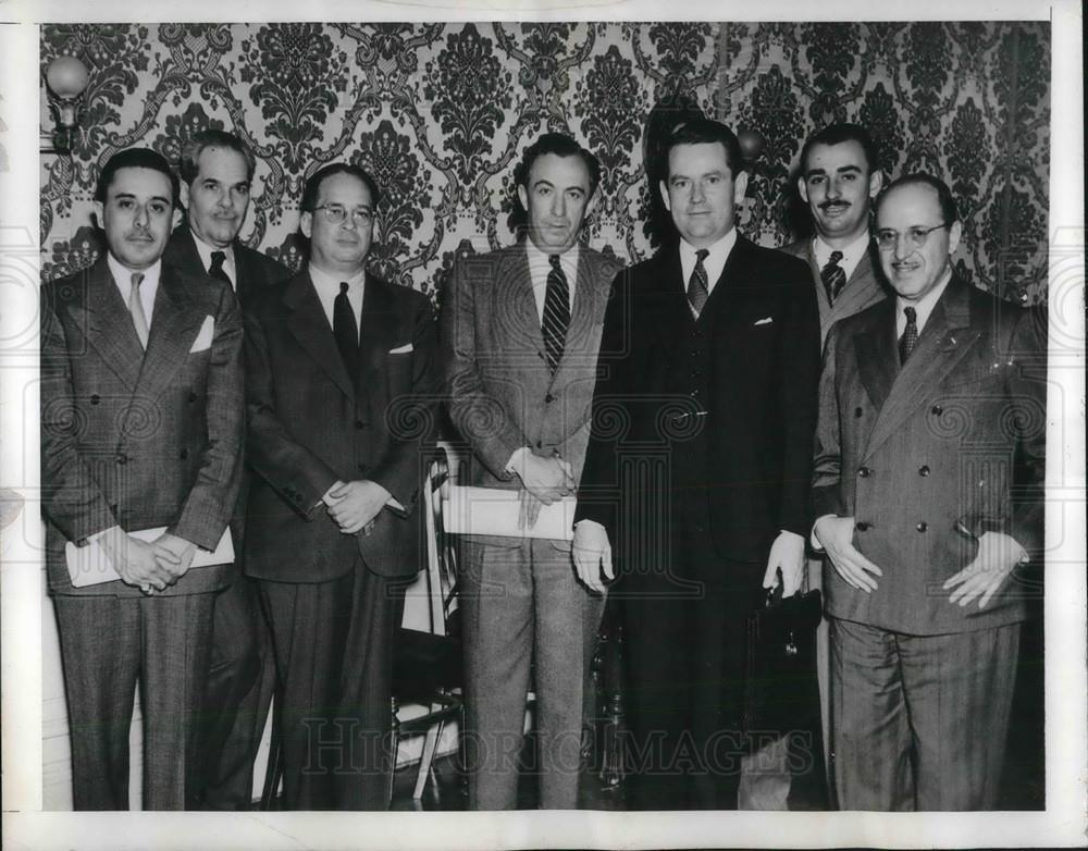 1941 Press Photo Inter Amer. Coffee Board, E L Herrarte,M Montejo,R Aguilar - Historic Images