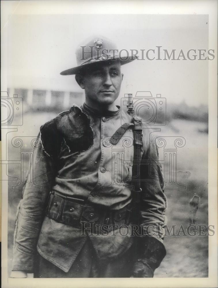 1934 Press Photo Lieutenant Joseph J. Tavern of U.S. Marines - Historic Images