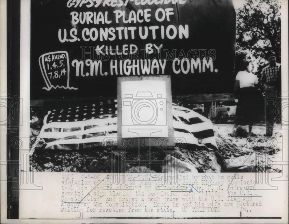 1958 Press Photo US Constition Coolidge - Historic Images