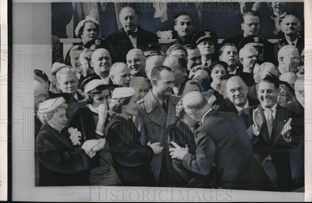 Press Photo President Eisenhower at his inauguration ceremony - Historic Images