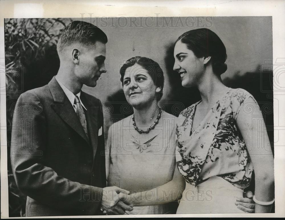 1933 Press Photo Calvert Jessie and Virginia Craig Graduates from Butler Univers - Historic Images