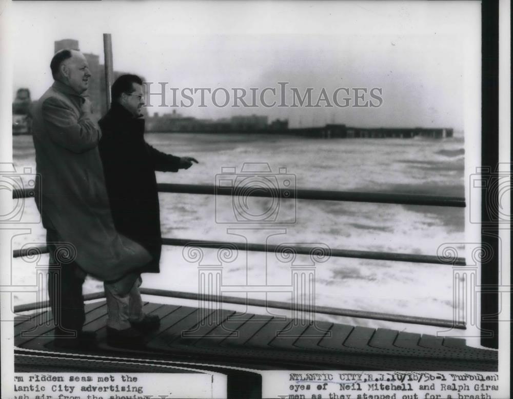 1956 Press Photo Neil Mitchell ralph Girau - Historic Images