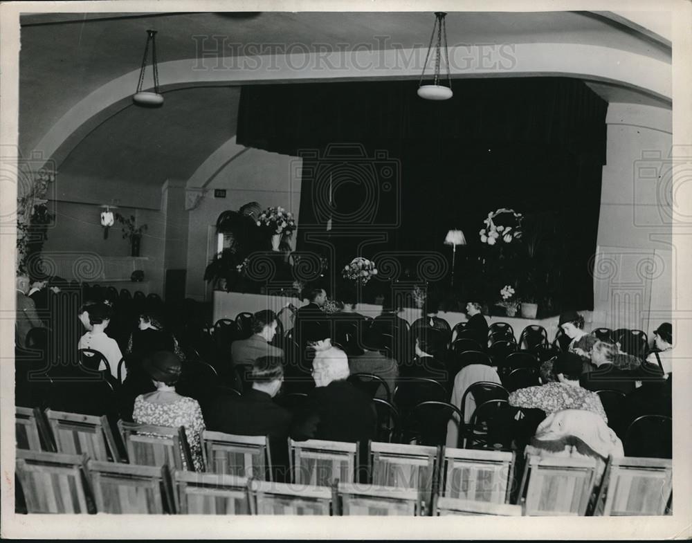 1935 Press Photo new auditorium in Lakewood Community Center in Cleveland - Historic Images