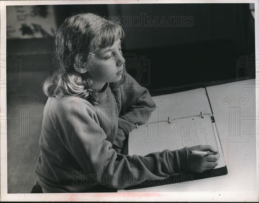 1966 Press Photo Sharon Milwee School Student - neb72687 - Historic Images