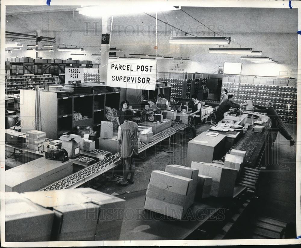 1969 Press Photo Pirmasens, W. Germany pkgs for US Army troops - neb71498 - Historic Images