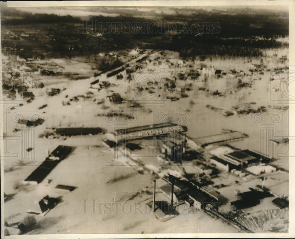 1929 Press Photo Aerial view of Brewtown AL flood swept over AL FL &amp; GA - Historic Images