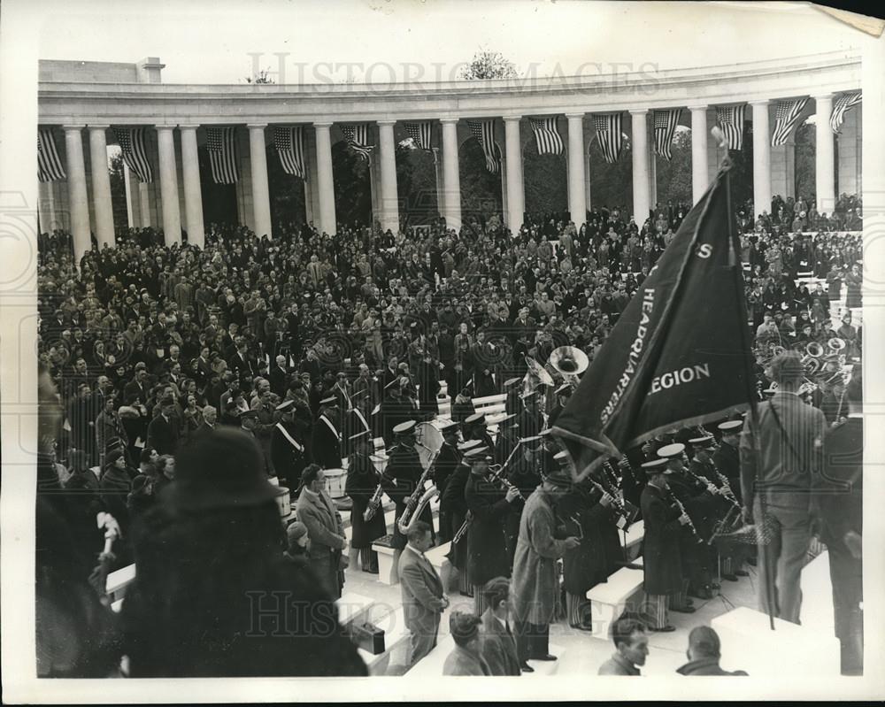 1934 Press Photo Amphiteathre Arlington National Cemetary - Historic Images