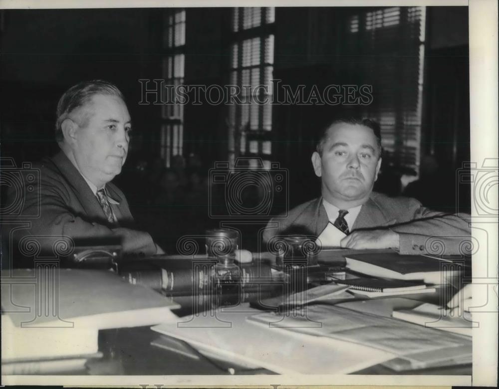 1937 Press Photo JR McFadden Former Sheriff of Maricipa County Arraigned Bribery - Historic Images