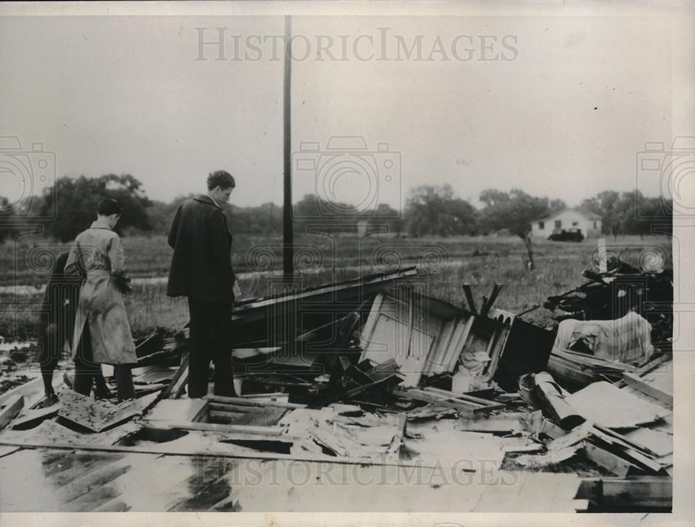 1933 Press Photo Five People Killed By Tornado That Struck Near Tulsa, OK - Historic Images