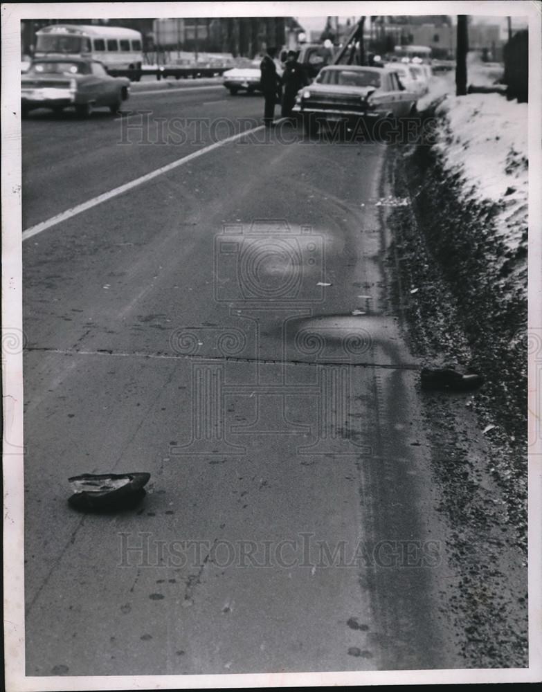 1970 Press Photo Location Where Pedestrian Is Killed on West Shoreway - Historic Images