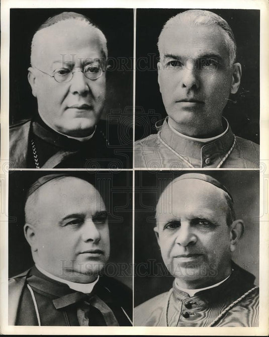 1939 Press Photo Vatican City, Cardinals Lauri,Salotti,Dominioni,Massimi - Historic Images