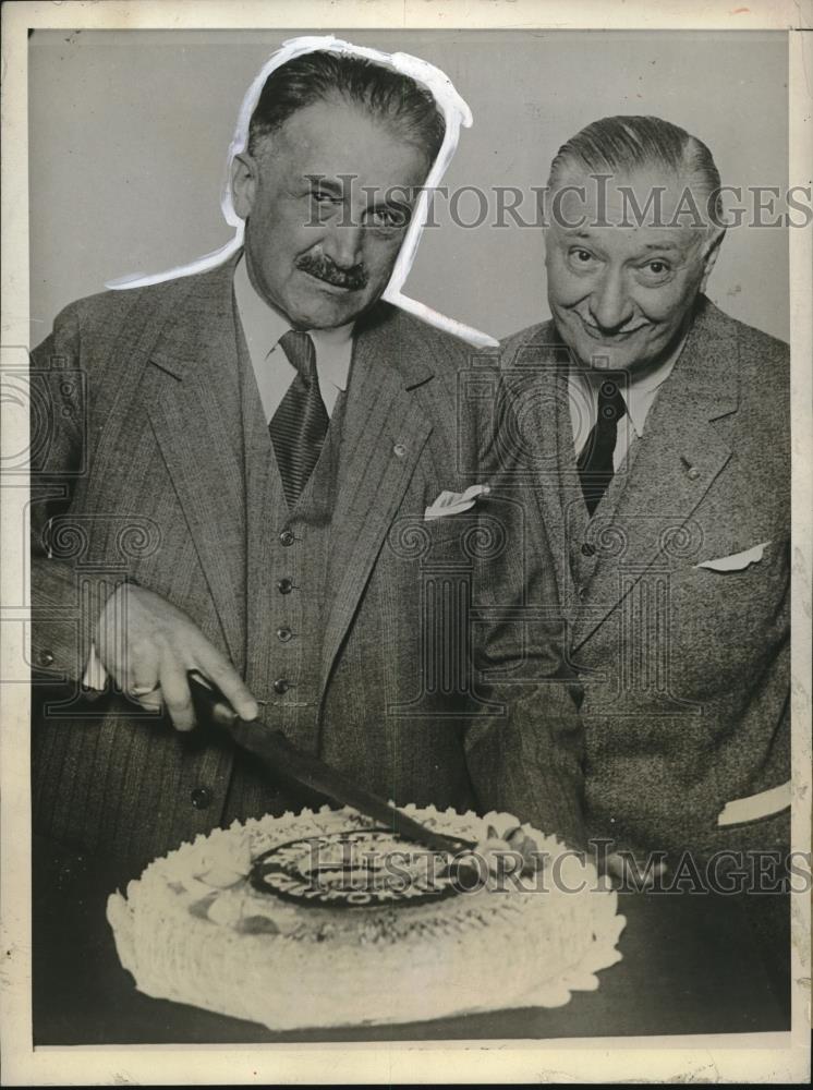 1932 Press Photo AP Gisannini Founder Bank Italy Trans American Corporation - Historic Images