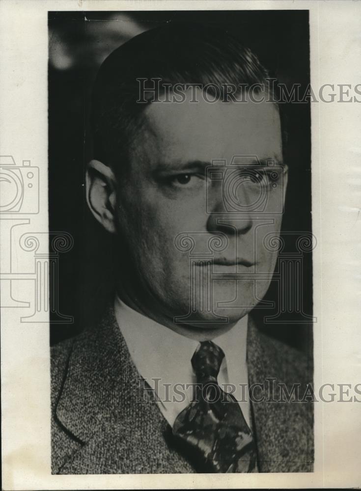 1930 Press Photo asst. District Atty. William Collins of Herbert Campbell case - Historic Images