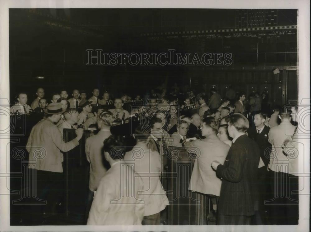 1939 Press Photo Chicago Board of Trade - Historic Images