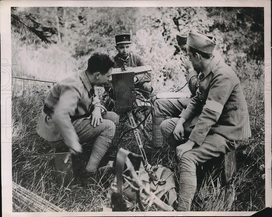 1935 Press Photo Camp De Mailly & French Army war games - neb70065 - Historic Images