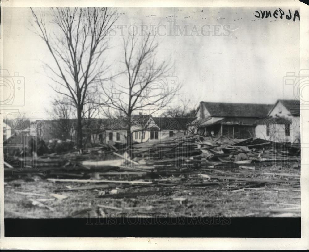 1932 Press Photo Cyclone Destroyed Homes On Northport, AL - neb71021 - Historic Images