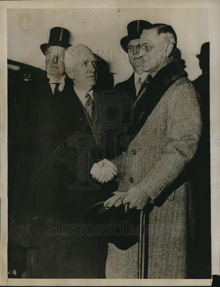 1935 Press Photo Norman Davis &amp; Rbt W Bingham, US Amb to Court of St James - Historic Images