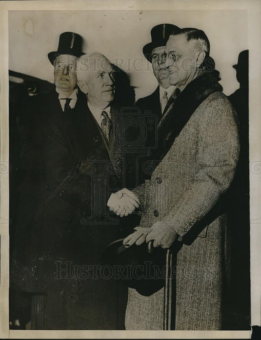 1935 Press Photo Norman Davis & Rbt W Bingham, US Amb to Court of St James - Historic Images