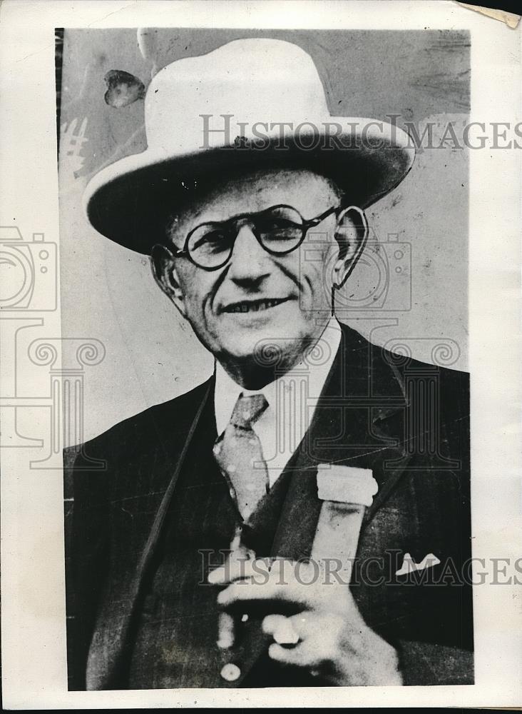 1932 Press Photo Milo Reno of Des Moines, Ia Pres of Natl Farmers Assoc - Historic Images