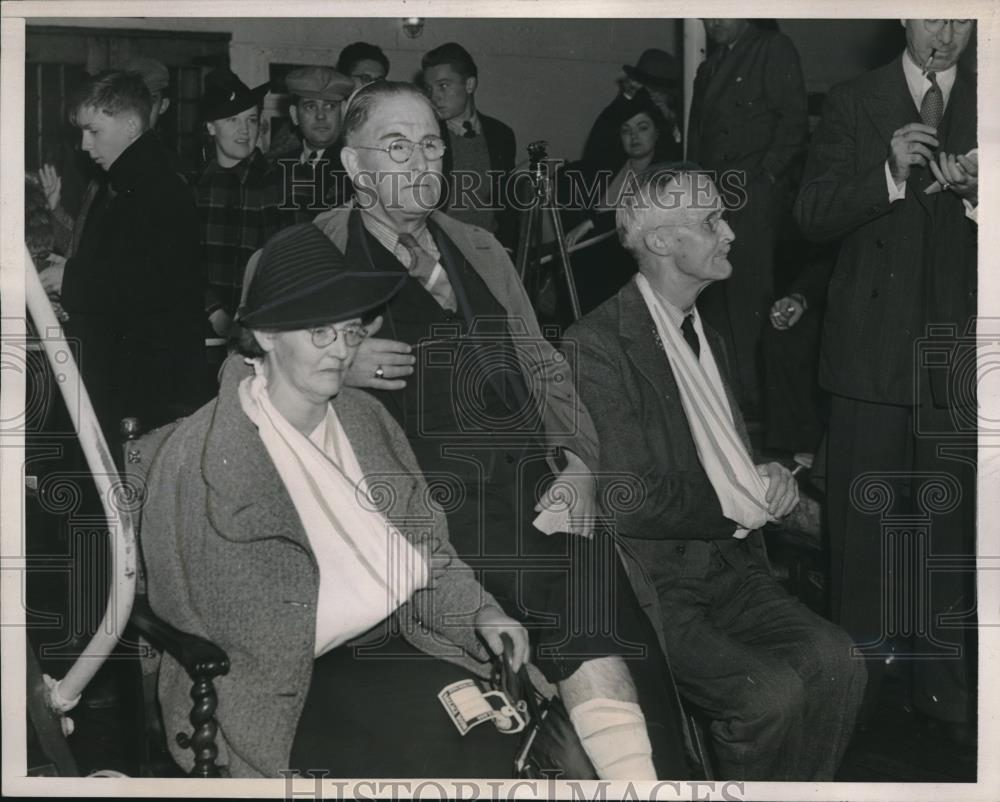 1939 Press Photo Mr &amp; Mrs Thomas Phillipps of Nebraska Injured of Ship - Historic Images