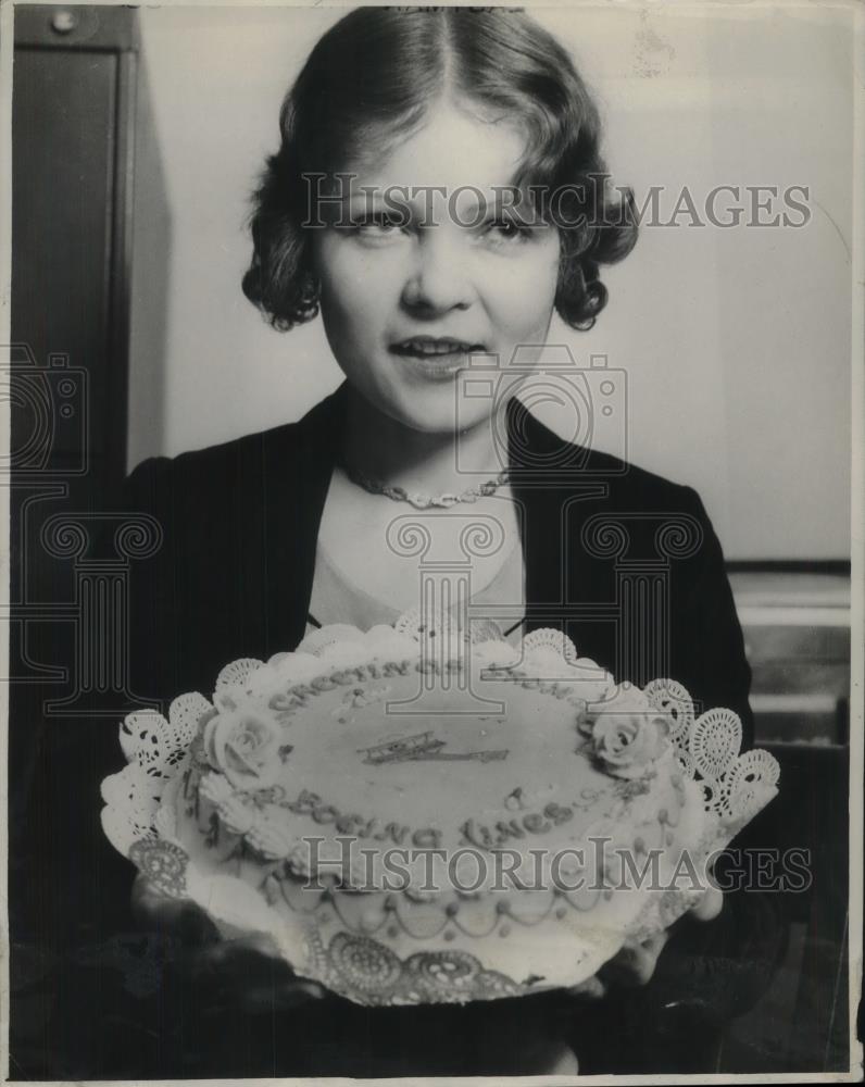 1929 Press Photo Miss Alta Matheson Of The Boeing Air Transport Company - Historic Images