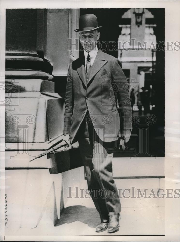 1938 Press Photo First Lord of British Admiralty Earl Stanhope in London - Historic Images