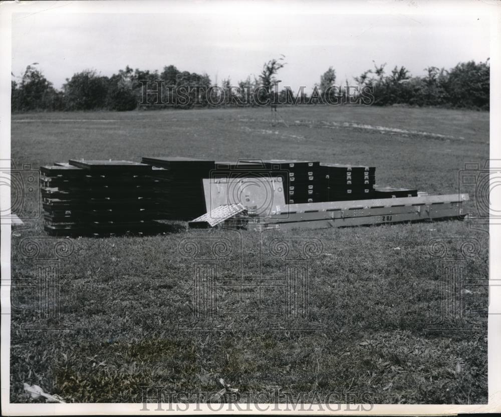 1949 Press Photo Wright Patterson Air Force Base Aluminum panels - neb93423 - Historic Images