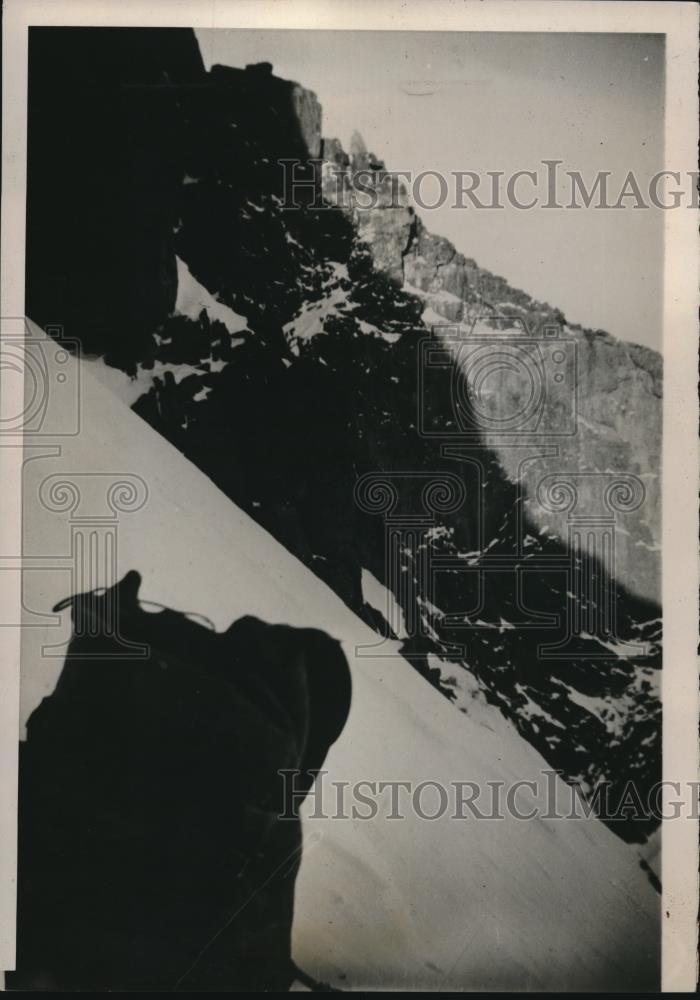 1939 Press Photo Edwin Watson 1st to Scale East Face Long&#39;s Peak Colorado - Historic Images