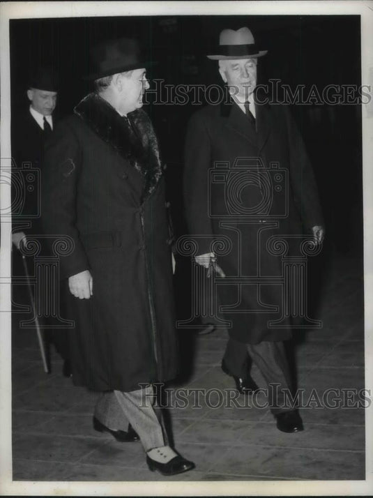 1939 Press Photo Oswaldo Aranha of Brazil & Sec. State Cordell Hull - neb74861 - Historic Images