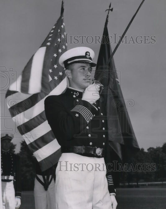 1953 Press Photo Capt. Carlisle A.H. Trost, Naval Academy Honor Man - neb95659 - Historic Images
