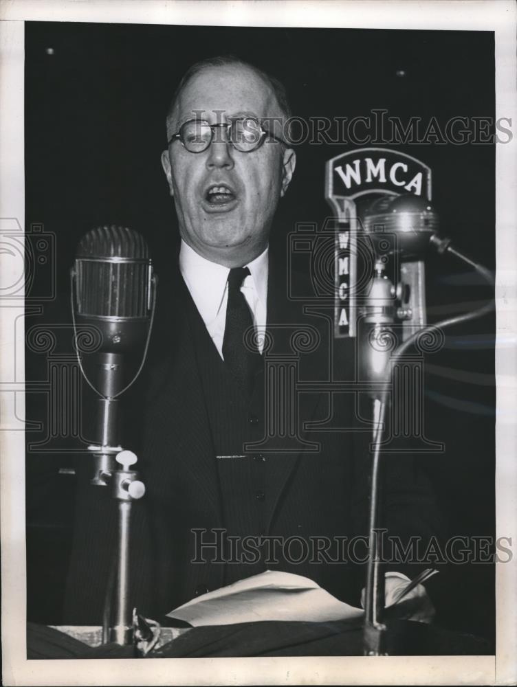 1946 Press Photo Secretary of Labor Lewis B Schwellenbach Madison Square Garden - Historic Images