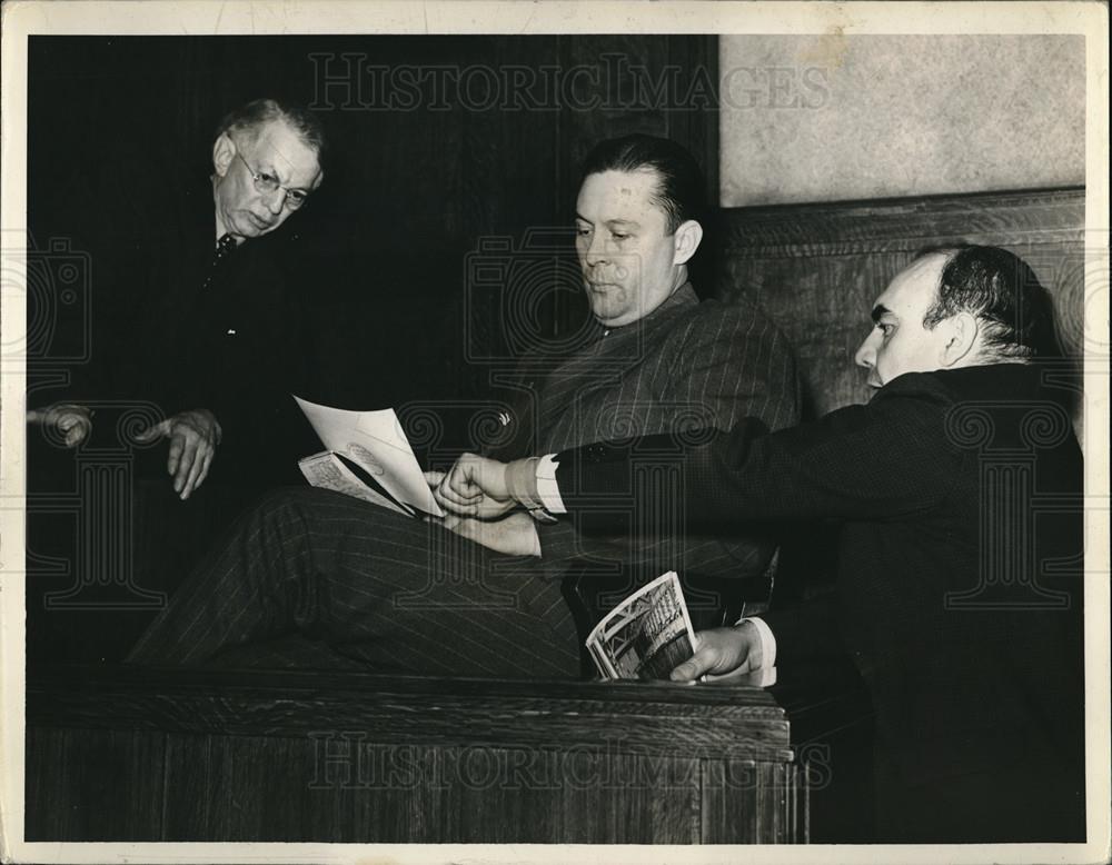 1941 Press Photo Judge H Ewing, Capt M Blackwell, Insp. FJ Celebreeze - Historic Images