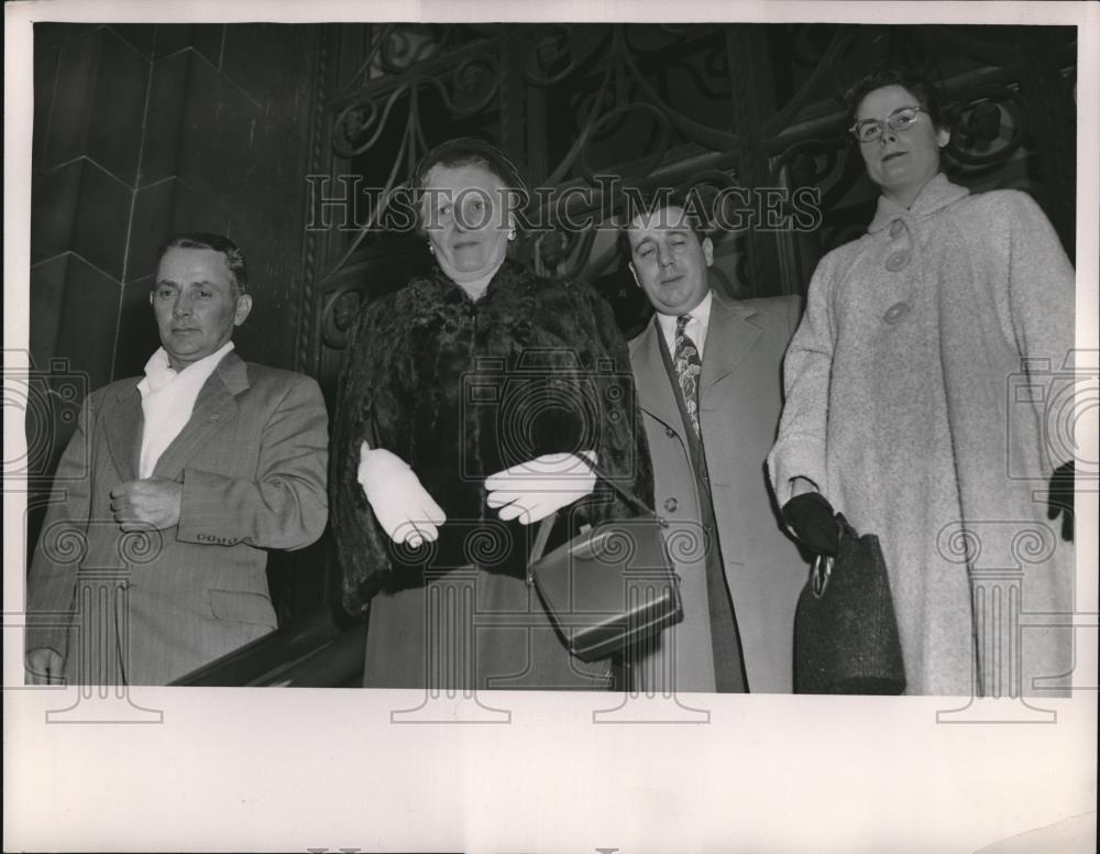 1955 Press Photo JURORS James Bird, Louise Ferichter, Melvin Holliday, Ann Foote - Historic Images