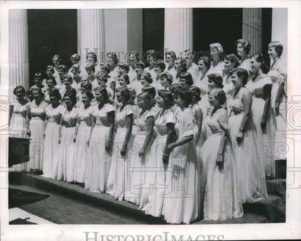 1954 Press Photo The Smith College Chamber Singers - Historic Images