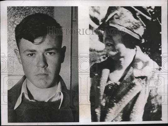 1934 Press Photo LA, Calif Tom Wallace, age16 sccidently killed Mrs Rita Roden - Historic Images
