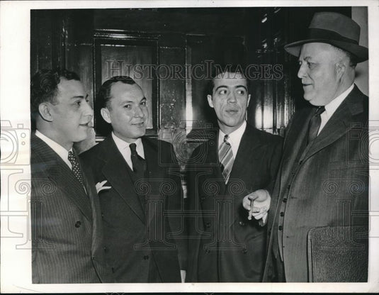 1944 Press Photo Charged for Cheating Joe & John DeRetis, Barbolio, A. Antonelli - Historic Images