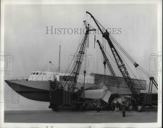 1962 Press Photo Hydrofoil Ship Denison - neb75014 - Historic Images