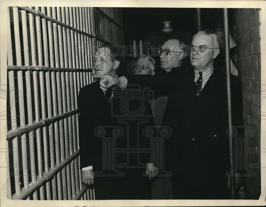 1936 Press Photo John Curry, James Reynolds, Joe Goran & Judge Frank Day - Historic Images