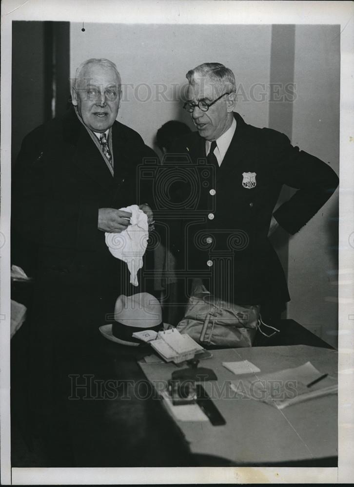 1934 Press Photo Frank V. Kelly Democratic District Leader &amp; William B. Elliott - Historic Images