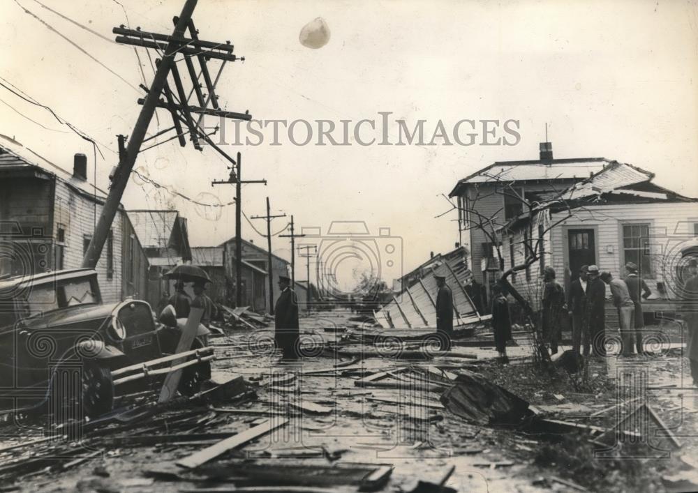1934 Press Photo New Orleans Louisiana Tornado Damage - Historic Images