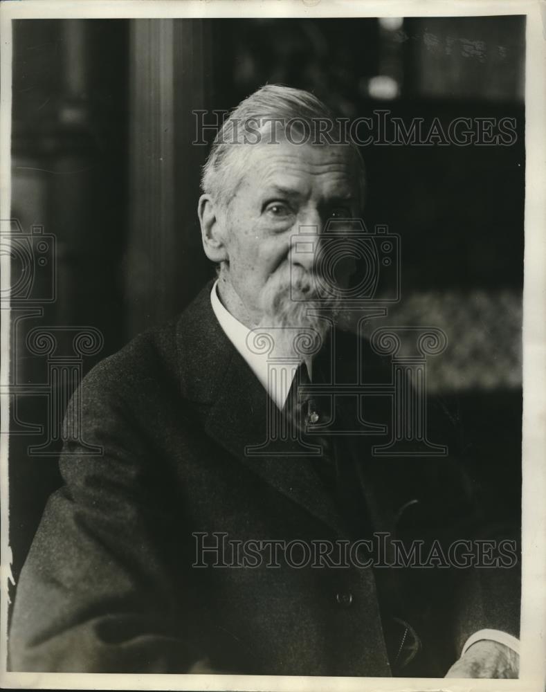 1925 Press Photo Horatio N Wood, president of Natl Bank of Havers, NY - Historic Images