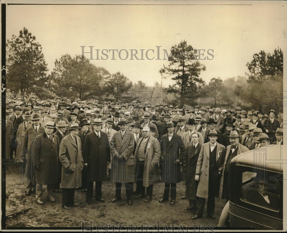 1929 Press Photo AL Connally,Sen. FD West,S.C. Gov JG Richards,WR Meek - Historic Images