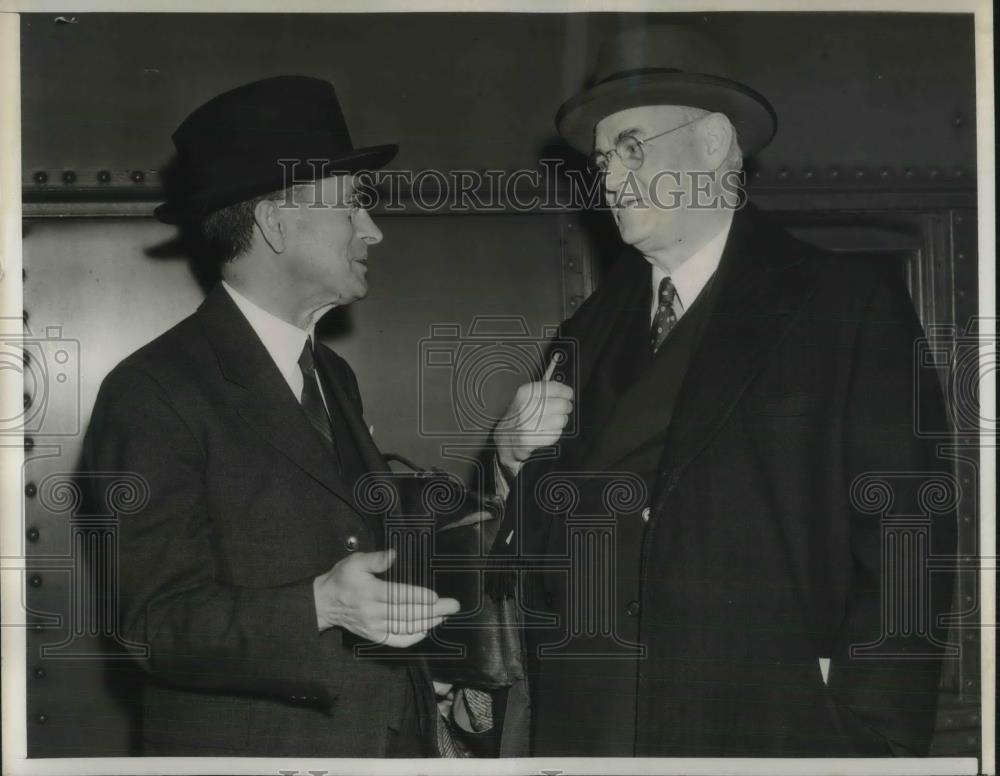 1938 Press Photo Irish Minister to US Robert Brennan &amp; Martin Congoy - nec02474 - Historic Images