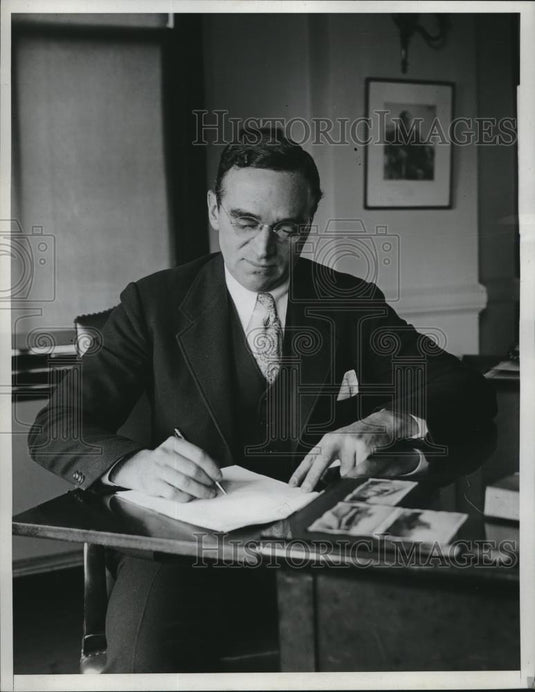1933 Press Photo Morris Ernst - nec03941 - Historic Images