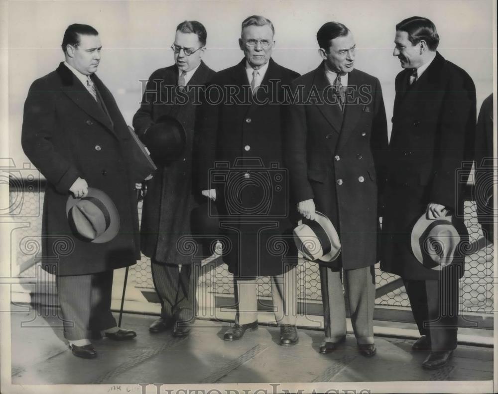 1931 Press Photo James Walker Mayor Of New York John Hastings State Senator - Historic Images