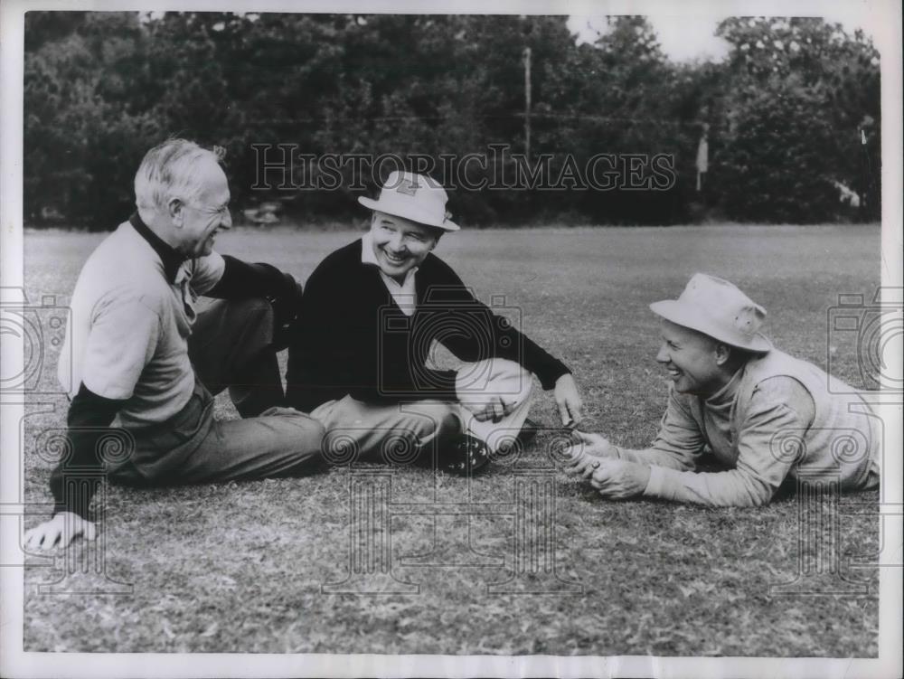 1955 Press Photo Pinehurst North Carolina Maurice Smith Floyd Parks Golf Champ - Historic Images