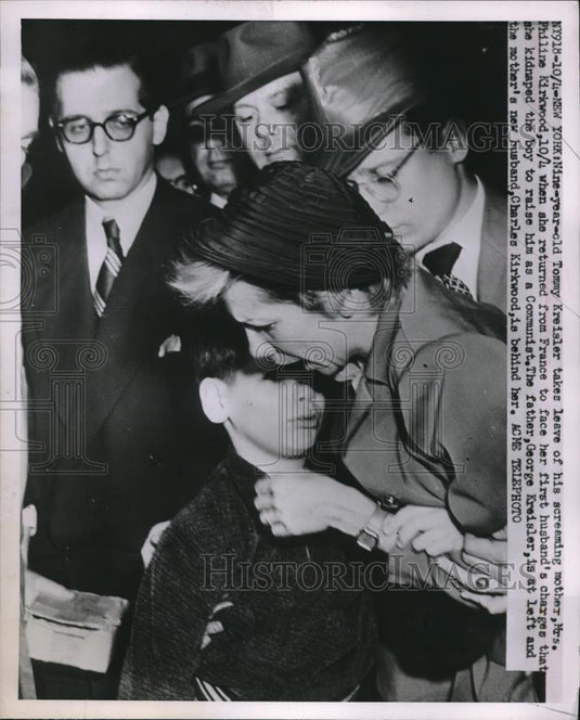 1951 Press Photo Tommy Kreisler & Mr & Mrs Charles Kirkwood With George Kreisler - Historic Images